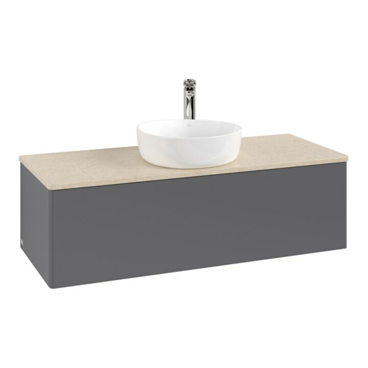 V&B Waschtischunterschrank ohne Frontstruktur, mit Beleuchtung Antao 120x36x50cm, HL, WBP botti., A m Lac
