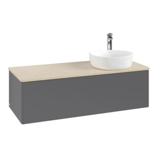 V&B Waschtischunterschrank ohne Frontstruktur, mit Beleuchtung Antao 120x36x50cm, HL, WBP botti., A m Lac