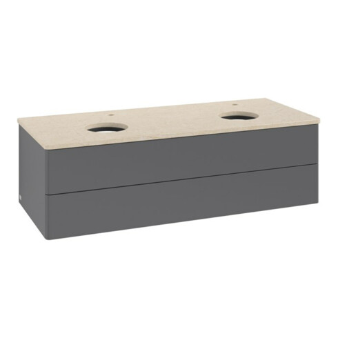 V&B Waschtischunterschrank ohne Frontstruktur, mit Beleuchtung Antao 120x36x50cm, HL, WBP botti., A m Lac