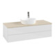 V&B Waschtischunterschrank ohne Frontstruktur, mit Beleuchtung Antao 120x36x50cm, HL, WBP botti., glo wh. Lac-1