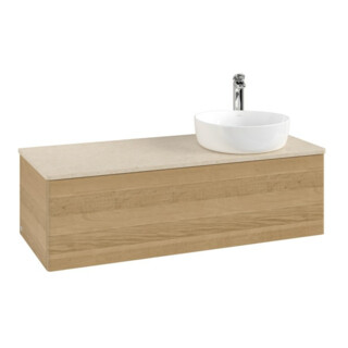 V&B Waschtischunterschrank ohne Frontstruktur, mit Beleuchtung Antao 120x36x50cm, HL, WBP botti., hon. Oa