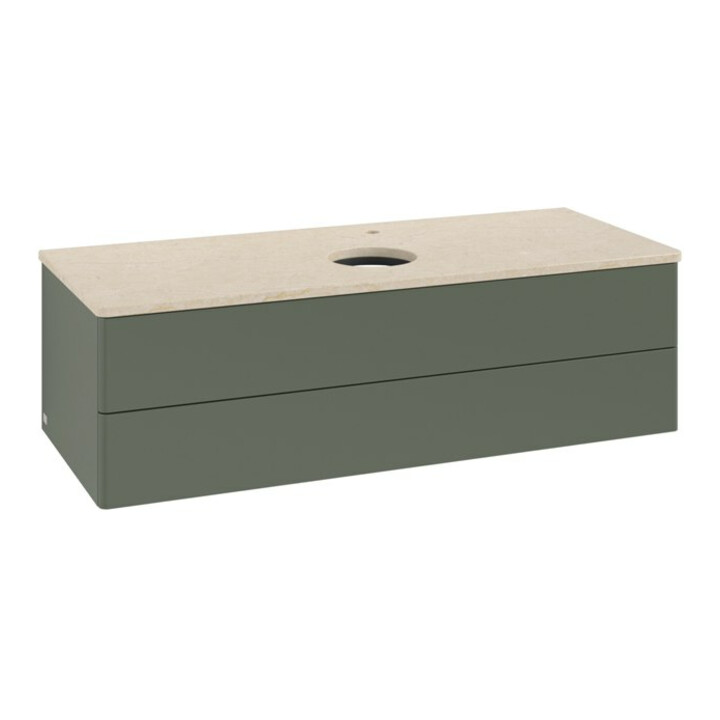 V&B Waschtischunterschrank ohne Frontstruktur, mit Beleuchtung Antao 120x36x50cm, HL, WBP botti., le g. m Lac