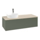 V&B Waschtischunterschrank ohne Frontstruktur, mit Beleuchtung Antao 120x36x50cm, HL, WBP botti., le g. m Lac-1