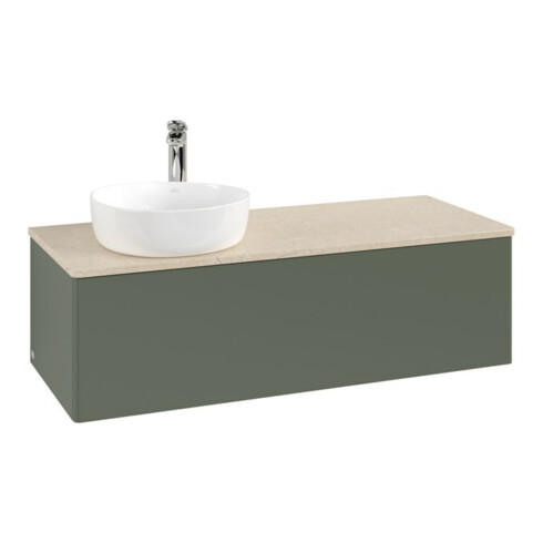 V&B Waschtischunterschrank ohne Frontstruktur, mit Beleuchtung Antao 120x36x50cm, HL, WBP botti., le g. m Lac