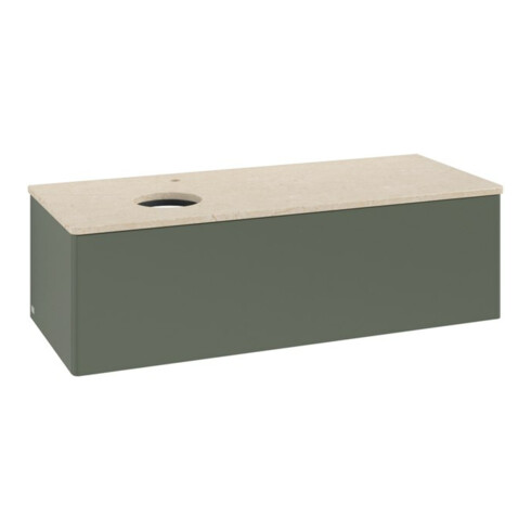V&B Waschtischunterschrank ohne Frontstruktur, mit Beleuchtung Antao 120x36x50cm, HL, WBP botti., le g. m Lac