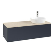 V&B Waschtischunterschrank ohne Frontstruktur, mit Beleuchtung Antao 120x36x50cm, HL, WBP botti., md b m Lac
