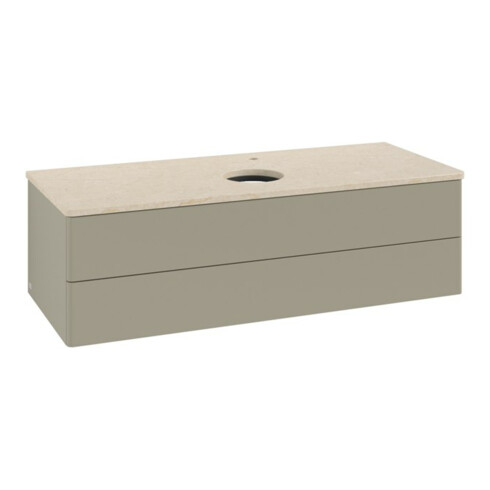 V&B Waschtischunterschrank ohne Frontstruktur, mit Beleuchtung Antao 120x36x50cm, HL, WBP botti., st Gr m Lac