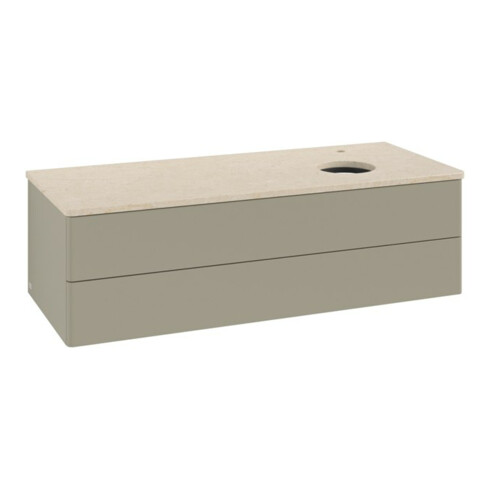 V&B Waschtischunterschrank ohne Frontstruktur, mit Beleuchtung Antao 120x36x50cm, HL, WBP botti., st Gr m Lac