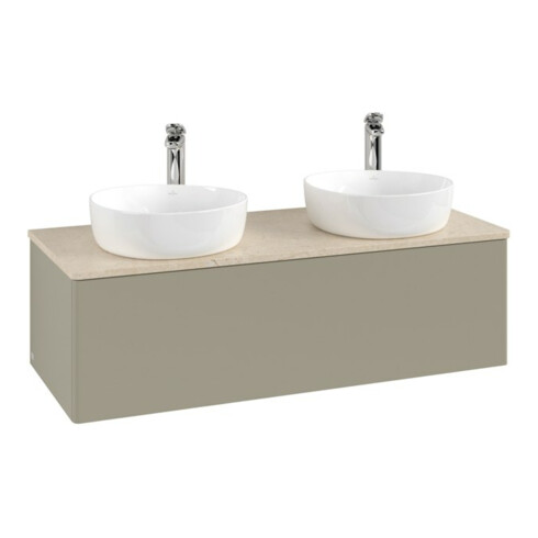 V&B Waschtischunterschrank ohne Frontstruktur, mit Beleuchtung Antao 120x36x50cm, HL, WBP botti., st Gr m Lac
