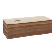 V&B Waschtischunterschrank ohne Frontstruktur, mit Beleuchtung Antao 120x36x50cm, HL, WBP botti., w. wal