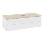 V&B Waschtischunterschrank ohne Frontstruktur, mit Beleuchtung Antao 120x36x50cm, HL, WBP botti., wh. m Lac-3
