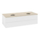 V&B Waschtischunterschrank ohne Frontstruktur, mit Beleuchtung Antao 120x36x50cm, HL, WBP botti., wh. m Lac-1