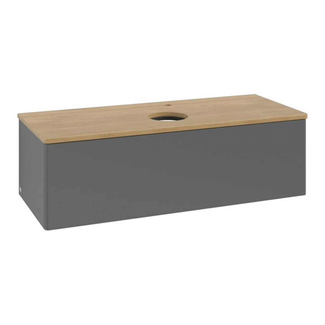 V&B Waschtischunterschrank ohne Frontstruktur, mit Beleuchtung Antao 120x36x50cm, HL, WBP hon. Oa, A m Lac