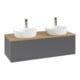 V&B Waschtischunterschrank ohne Frontstruktur, mit Beleuchtung Antao 120x36x50cm, HL, WBP hon. Oa, A m Lac-1