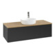 V&B Waschtischunterschrank ohne Frontstruktur, mit Beleuchtung Antao 120x36x50cm, HL, WBP hon. Oa, bla m Lac-1