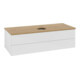 V&B Waschtischunterschrank ohne Frontstruktur, mit Beleuchtung Antao 120x36x50cm, HL, WBP hon. Oa, g wh. Lac-4