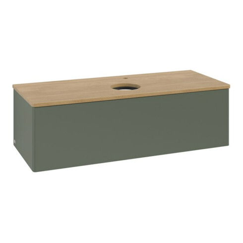 V&B Waschtischunterschrank ohne Frontstruktur, mit Beleuchtung Antao 120x36x50cm, HL, WBP hon. Oa, le g. m La