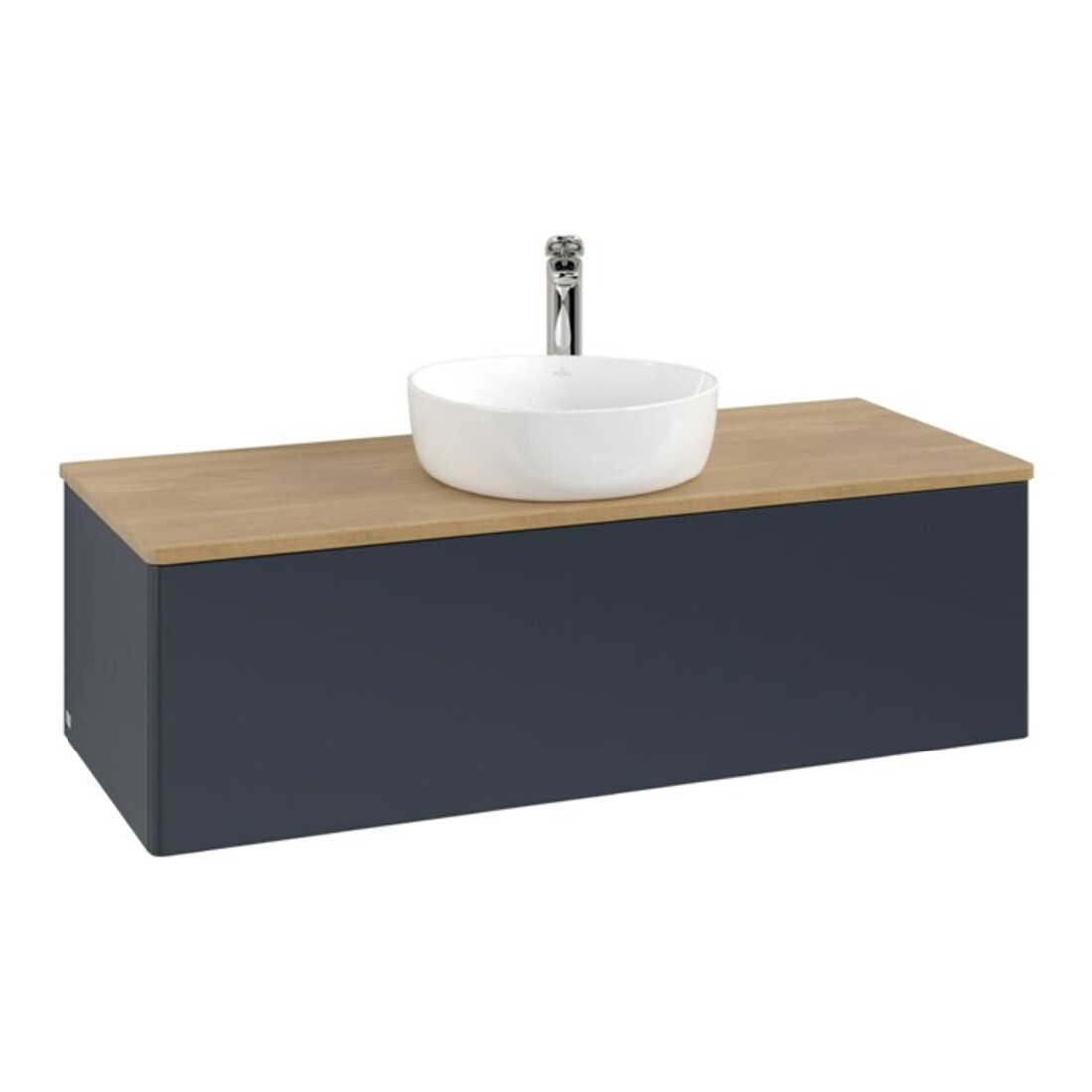 V&B Waschtischunterschrank ohne Frontstruktur, mit Beleuchtung Antao 120x36x50cm, HL, WBP hon. Oa, md b m Lac