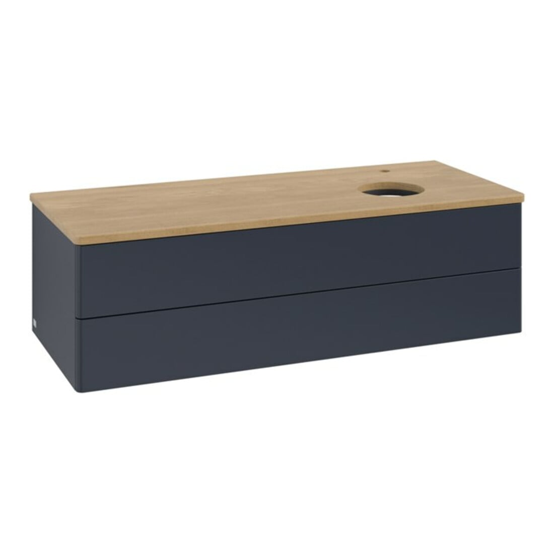 V&B Waschtischunterschrank ohne Frontstruktur, mit Beleuchtung Antao 120x36x50cm, HL, WBP hon. Oa, md b m Lac