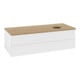 V&B Waschtischunterschrank ohne Frontstruktur, mit Beleuchtung Antao 120x36x50cm, HL, WBP hon. Oa, wh. m Lac-1