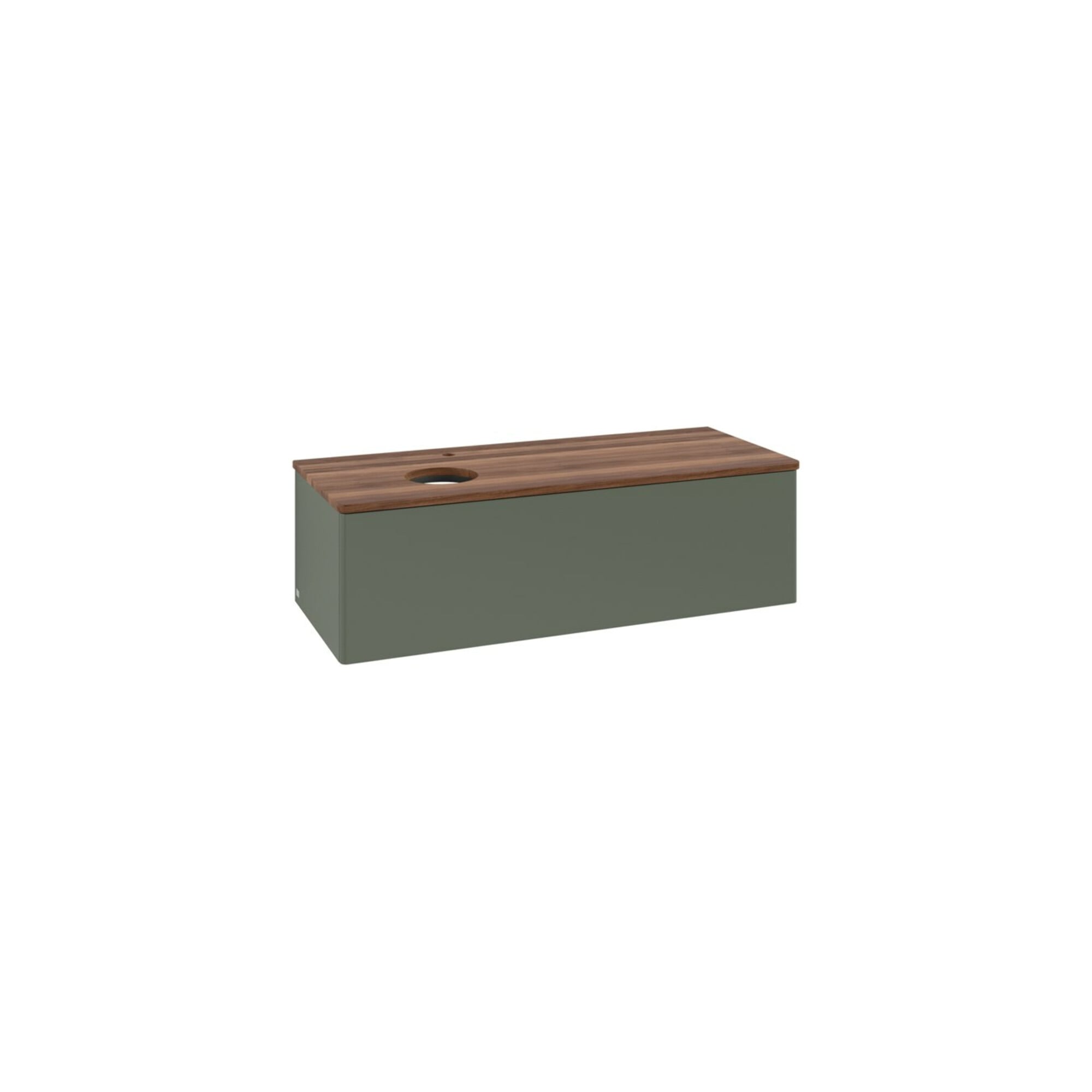 V&B Waschtischunterschrank ohne Frontstruktur, mit Beleuchtung Antao 120x36x50cm, HL, WBP w wa, le gre. m Lac ; Villeroy & Boch