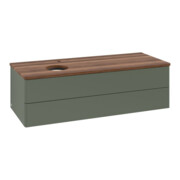 V&B Waschtischunterschrank ohne Frontstruktur, mit Beleuchtung Antao 120x36x50cm, HL, WBP w wa, le gre. m Lac