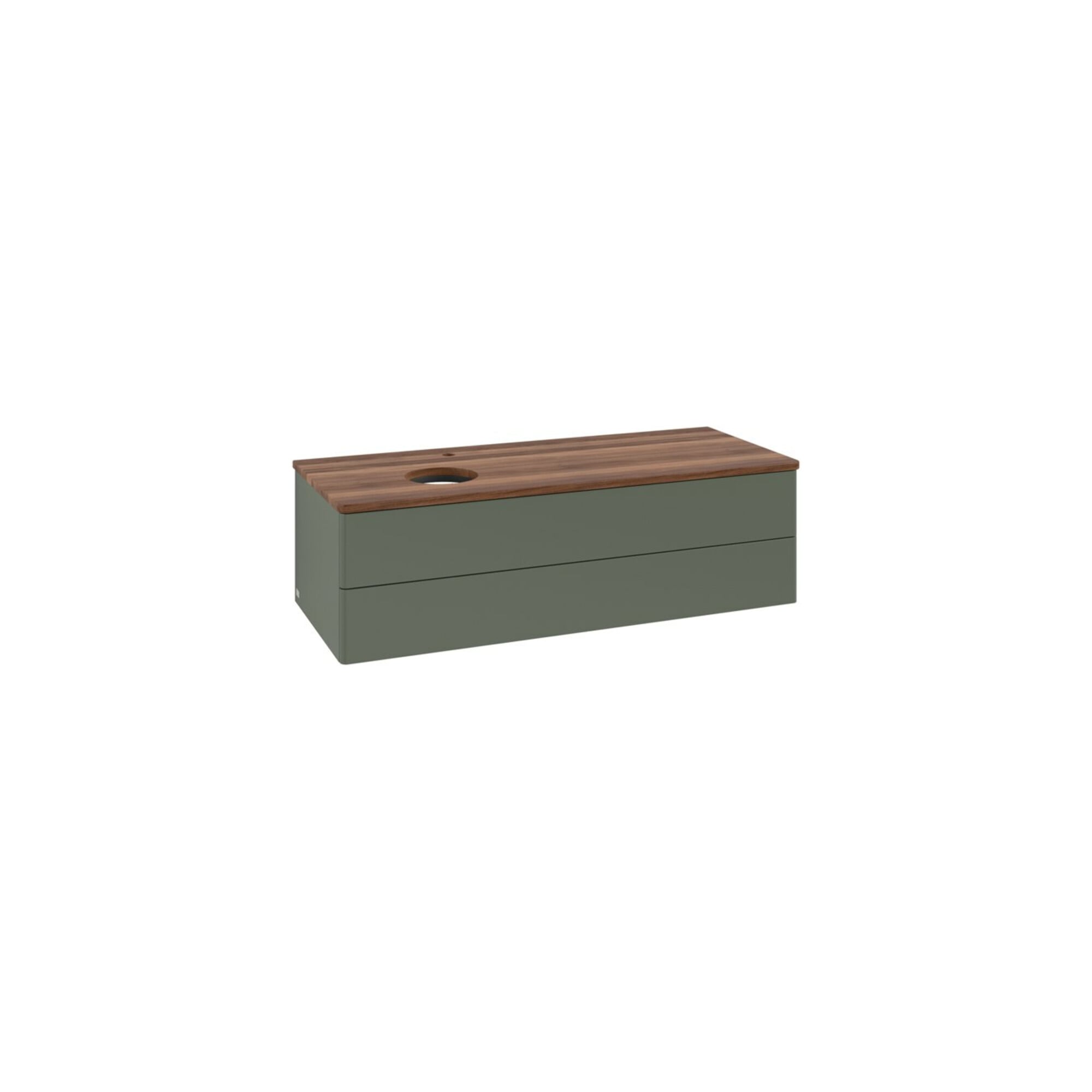 V&B Waschtischunterschrank ohne Frontstruktur, mit Beleuchtung Antao 120x36x50cm, HL, WBP w wa, le gre. m Lac ; Villeroy & Boch