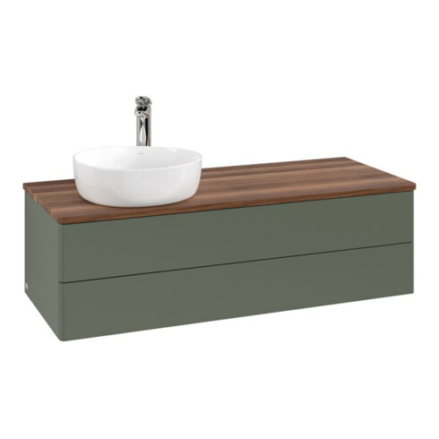 V&B Waschtischunterschrank ohne Frontstruktur, mit Beleuchtung Antao 120x36x50cm, HL, WBP w wa, le gre. m Lac