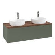 V&B Waschtischunterschrank ohne Frontstruktur, mit Beleuchtung Antao 120x36x50cm, HL, WBP w wa, le gre. m Lac