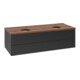 V&B Waschtischunterschrank ohne Frontstruktur, mit Beleuchtung Antao 120x36x50cm, HL, WBP w. wal, bla m Lac-3