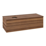 V&B Waschtischunterschrank ohne Frontstruktur, mit Beleuchtung Antao 120x36x50cm, HL, WBP w. wal, w. wal