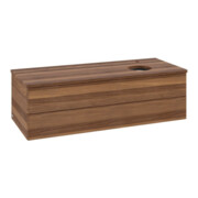 V&B Waschtischunterschrank ohne Frontstruktur, mit Beleuchtung Antao 120x36x50cm, HL, WBP w. wal, w. wal