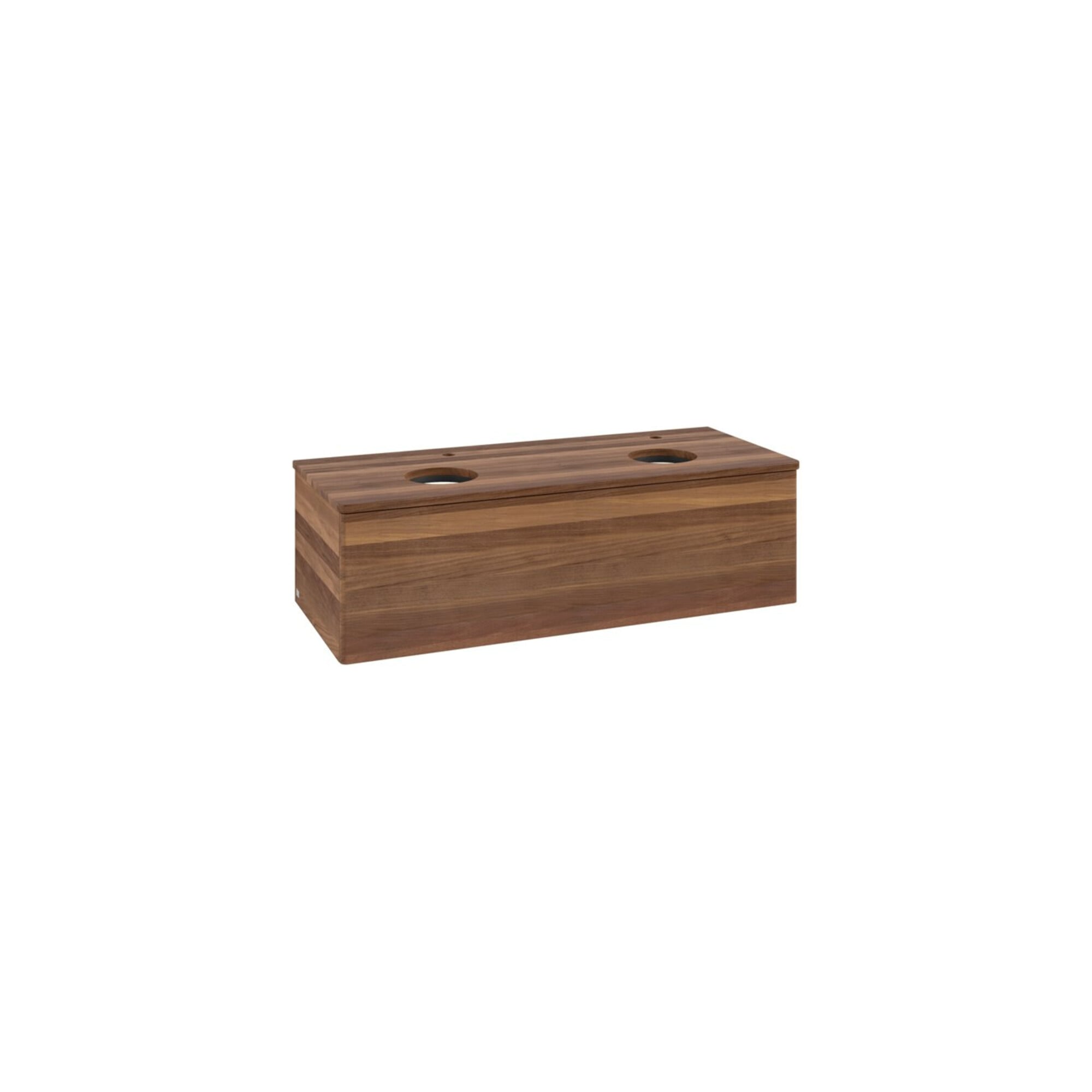 V&B Waschtischunterschrank ohne Frontstruktur, mit Beleuchtung Antao 120x36x50cm, HL, WBP w. wal, w. wal ; Villeroy & Boch