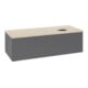 V&B Waschtischunterschrank ohne Frontstruktur, mit Beleuchtung Antao 120x36x50cm, WBP botti., Anthrac. m Lac-4