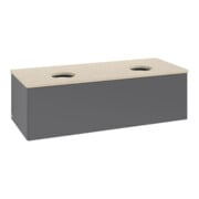 V&B Waschtischunterschrank ohne Frontstruktur, mit Beleuchtung Antao 120x36x50cm, WBP botti., Anthrac. m Lac-3