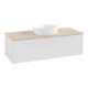 V&B Waschtischunterschrank ohne Frontstruktur, mit Beleuchtung Antao 120x36x50cm, WBP botti., glo wh. Lac-1
