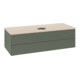 V&B Waschtischunterschrank ohne Frontstruktur, mit Beleuchtung Antao 120x36x50cm, WBP botti., lea gre. m Lac-1
