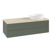 V&B Waschtischunterschrank ohne Frontstruktur, mit Beleuchtung Antao 120x36x50cm, WBP botti., lea gre. m Lac
