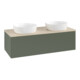 V&B Waschtischunterschrank ohne Frontstruktur, mit Beleuchtung Antao 120x36x50cm, WBP botti., lea gre. m Lac-1