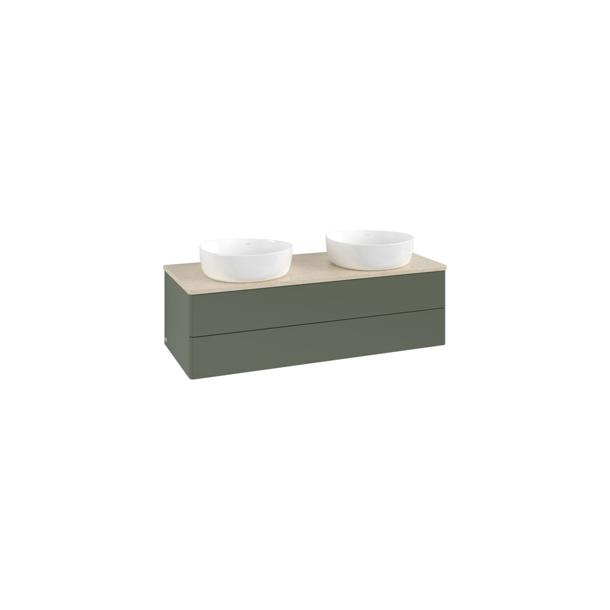 V&B Waschtischunterschrank ohne Frontstruktur, mit Beleuchtung Antao 120x36x50cm, WBP botti., lea gre. m Lac ; Villeroy & Boch