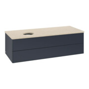 V&B Waschtischunterschrank ohne Frontstruktur, mit Beleuchtung Antao 120x36x50cm, WBP botti., md bl. m Lac