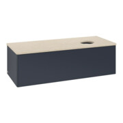 V&B Waschtischunterschrank ohne Frontstruktur, mit Beleuchtung Antao 120x36x50cm, WBP botti., md bl. m Lac