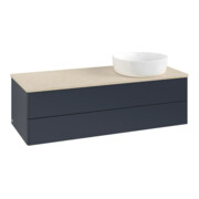 V&B Waschtischunterschrank ohne Frontstruktur, mit Beleuchtung Antao 120x36x50cm, WBP botti., md bl. m Lac