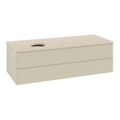 V&B Waschtischunterschrank ohne Frontstruktur, mit Beleuchtung Antao 120x36x50cm, WBP botti., si Gr m Lac