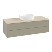 V&B Waschtischunterschrank ohne Frontstruktur, mit Beleuchtung Antao 120x36x50cm, WBP botti., st. Gr m Lac