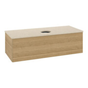 V&B Waschtischunterschrank ohne Frontstruktur, mit Beleuchtung Antao 120x36x50cm, WBP-farbe botti., honey oak