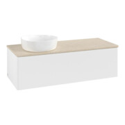 V&B Waschtischunterschrank ohne Frontstruktur, mit Beleuchtung Antao 120x36x50cm, WBP-farbe botti., wh. m Lac