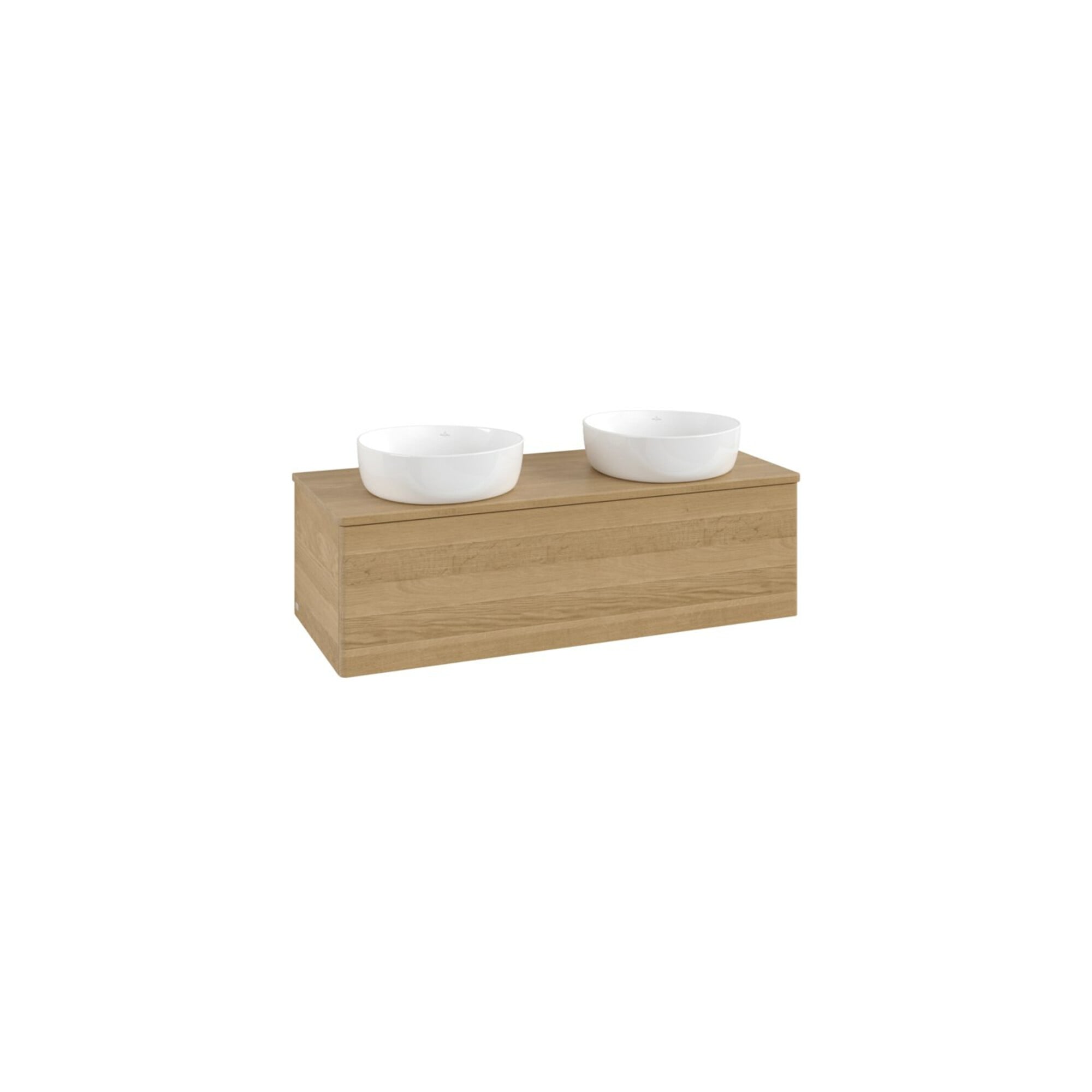 V&B Waschtischunterschrank ohne Frontstruktur, mit Beleuchtung Antao 120x36x50cm, WBP-farbe hon. Oa, hon. oak ; Villeroy & Boch