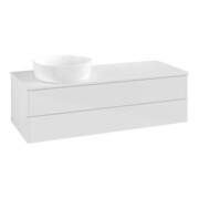 V&B Waschtischunterschrank ohne Frontstruktur, mit Beleuchtung Antao 120x36x50cm, WBP-farbe Lac, glo wh. Lac-4