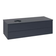 V&B Waschtischunterschrank ohne Frontstruktur, mit Beleuchtung Antao 120x36x50cm, WBP-farbe Lac, md bl. m Lac